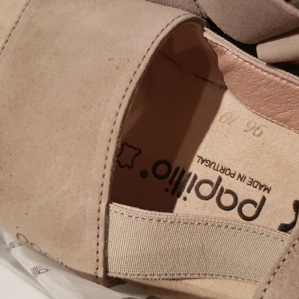 Birkenstock New LINDA Platform Wedge Sandal TAUPE NIB Arch Support Comfort 🎉HP - Picture 11 of 16